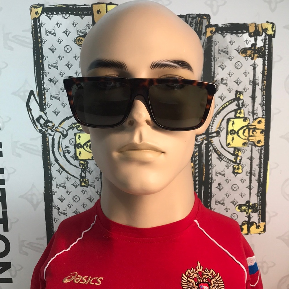 ✨ Brand New Gucci GG0748S 003 Sunglasses – Havana with Green Lenses ✨ - Picture 4 of 13